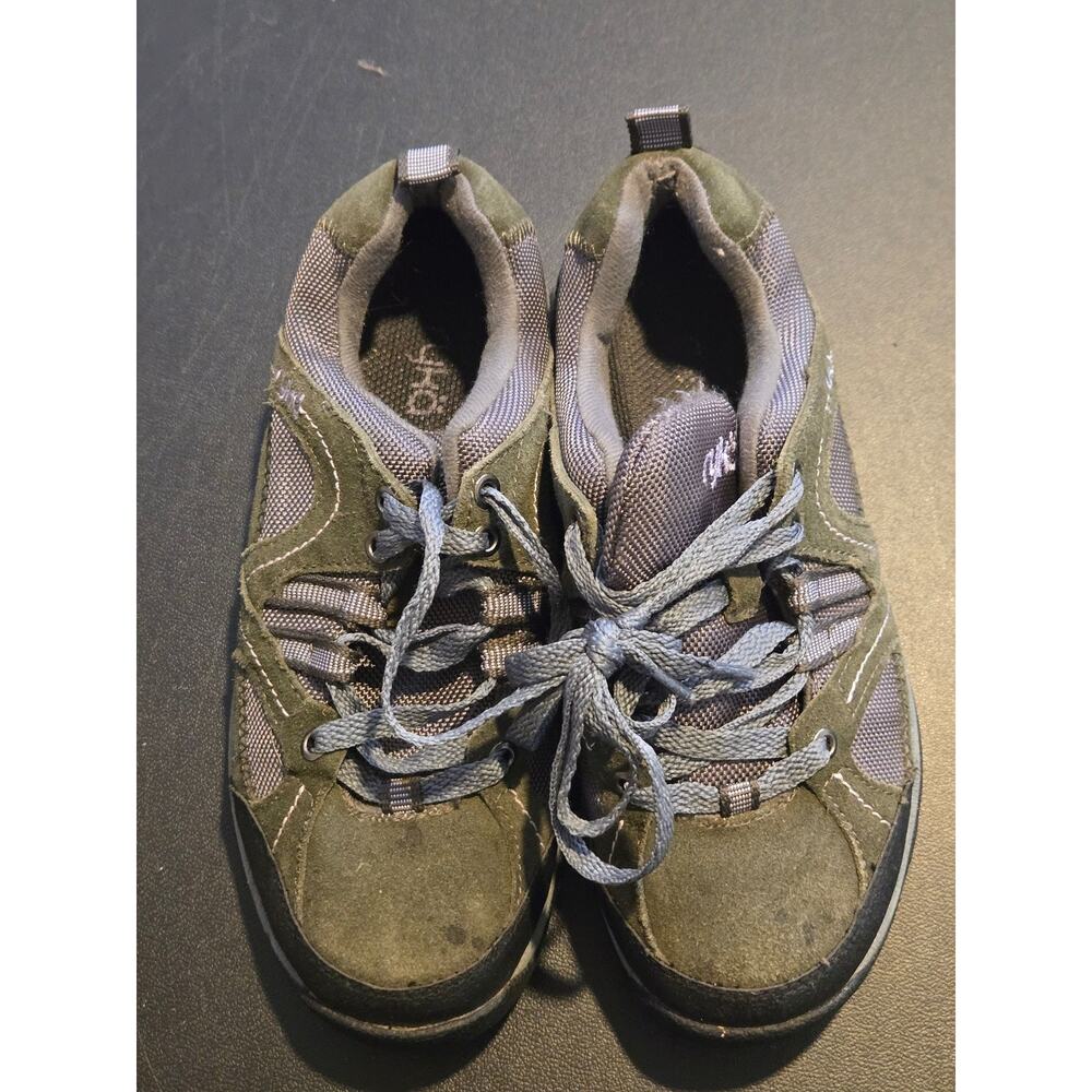 Ryka Sneakers Womens 6W Olive Gray Lace Up Walking Hiking Athletic Comfort Shoes